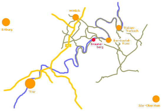 Karte Brauneberg